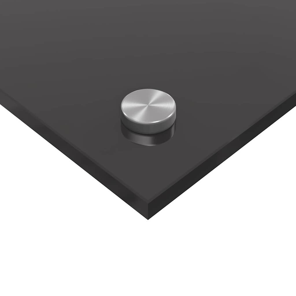 Kitchen Backsplash 2 pcs Dark Grey 110 x 60 cm Tempered Glass